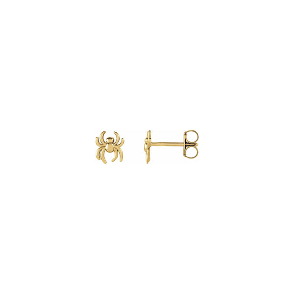 Spider Stud Earrings yellow (14K) main - Popular Jewelry - New York