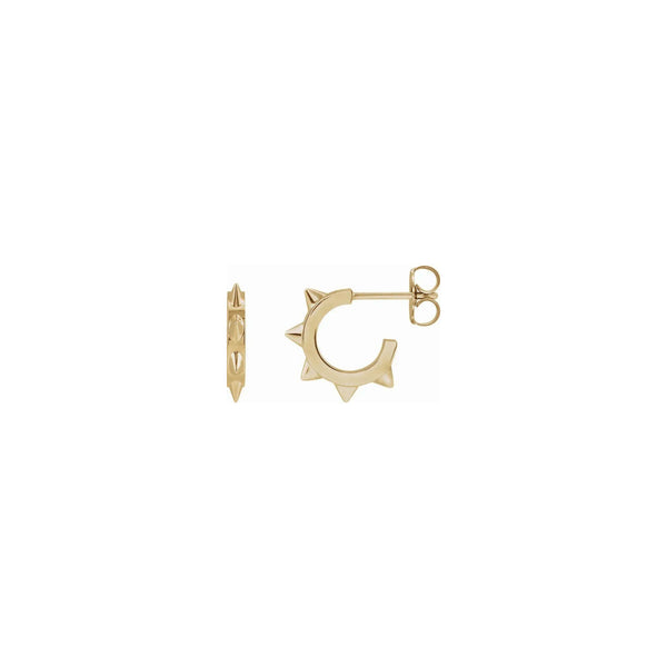 Spike Hoop Earrings (14K) main - Popular Jewelry - New York