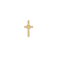 St. Benedict Medal Crucifix Pendant (14K) back - Popular Jewelry - New York