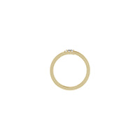 Stackable Baguette Diamond Bypass Ring (14K) setting - Popular Jewelry - New York