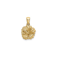 Textured Hibiscus Flower Pendant (14K) main - Popular Jewelry - New York