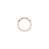 5 Hearts Row Ring rose (14K) setting - Popular Jewelry - New York