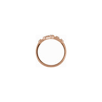 Diamond Gemini Constellation Ring rose (14K) setting - Popular Jewelry - New York