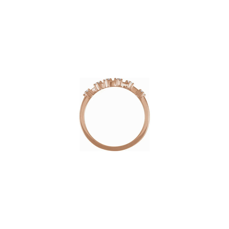 Diamond Pisces Constellation Ring rose (14K) setting - Popular Jewelry - New York