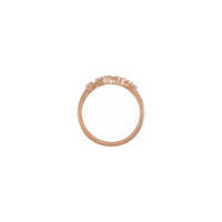 Diamond Virgo Constellation Ring rose (14K) setting - Popular Jewelry - New York