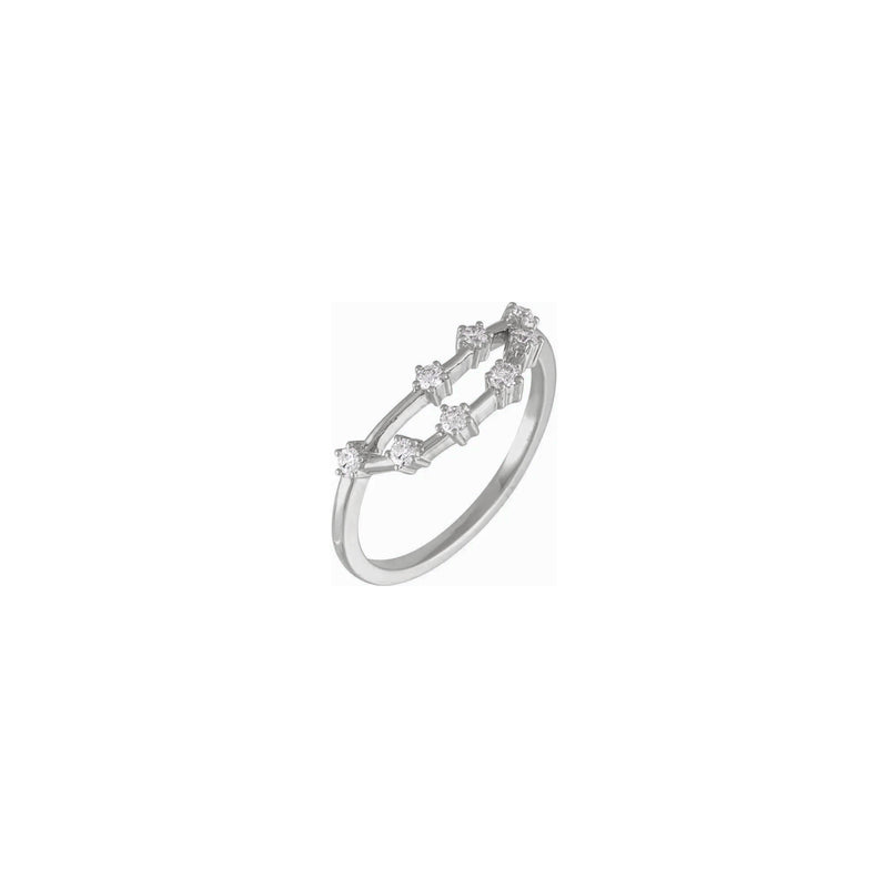 Diamond Capricorn Constellation Ring white (14K) main - Popular Jewelry - New York