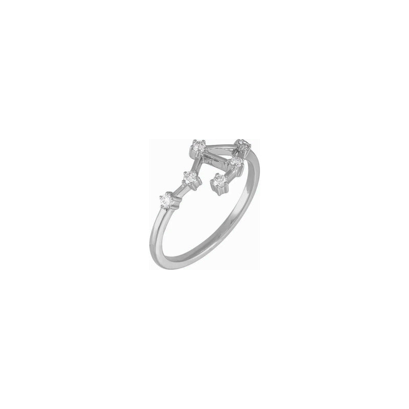  Diamond Libra Constellation Ring white (14K) main - Lucky Diamond - New York