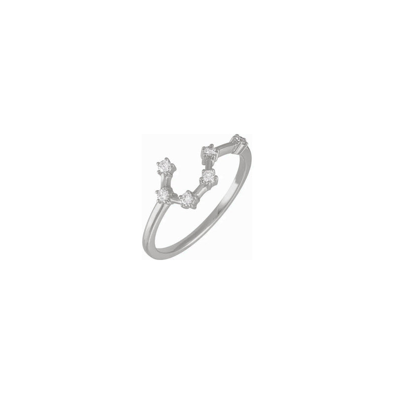 Diamond Taurus Constellation Ring white (14K) main - Lucky Diamond - New York