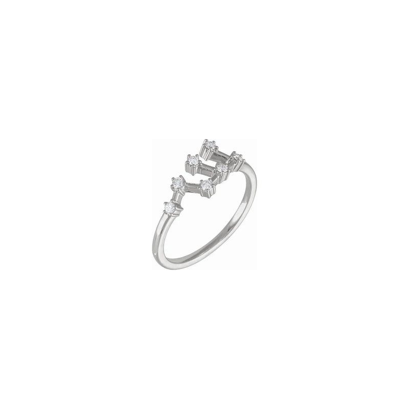 Diamond Virgo Constellation Ring white (14K) main - Popular Jewelry - New York