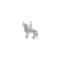 Wolf Pendant white (14K) main - Popular Jewelry - New York