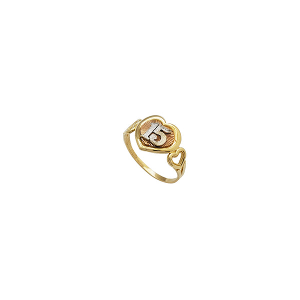 15 Años Heart Ring (14K)