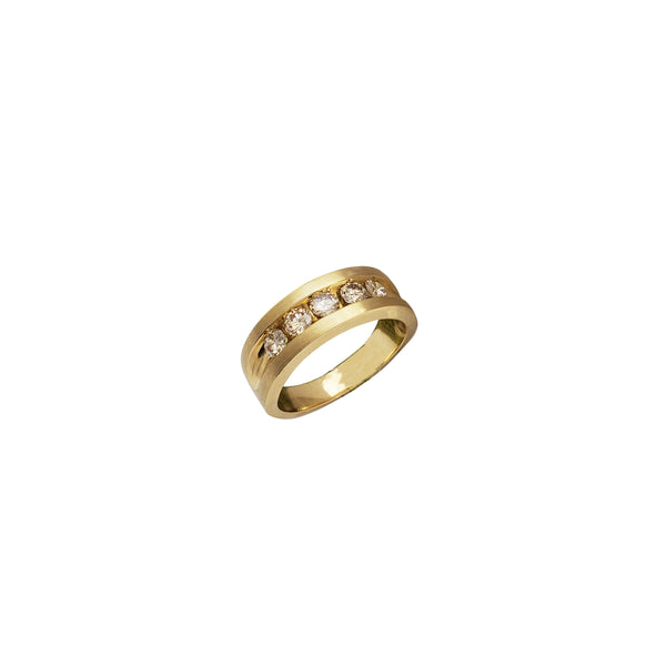 Diamond One Row Wedding Band (14K)