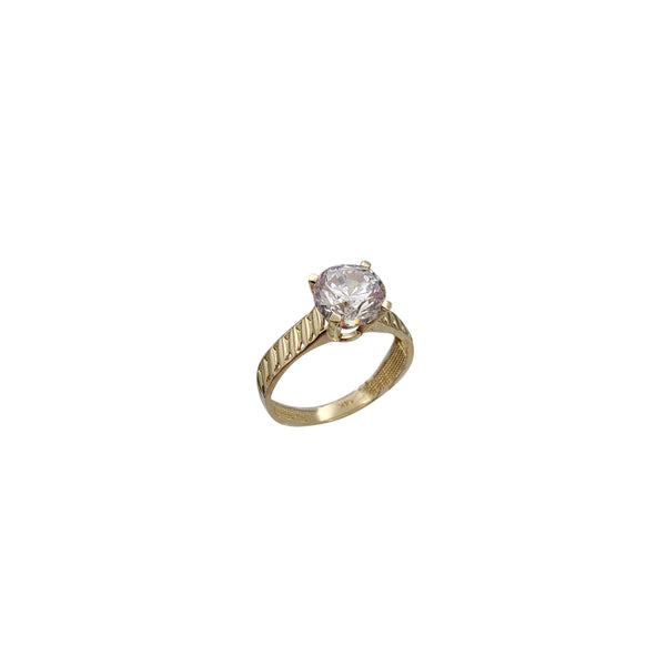 Zirconia Engagement Ring (14K)