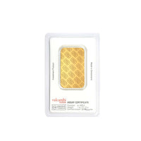 1oz-31.1g-Fine-Gold-24K-Credit-Suisse-Bar-Back-Motif-Only-Sealed-Assay-Certificate