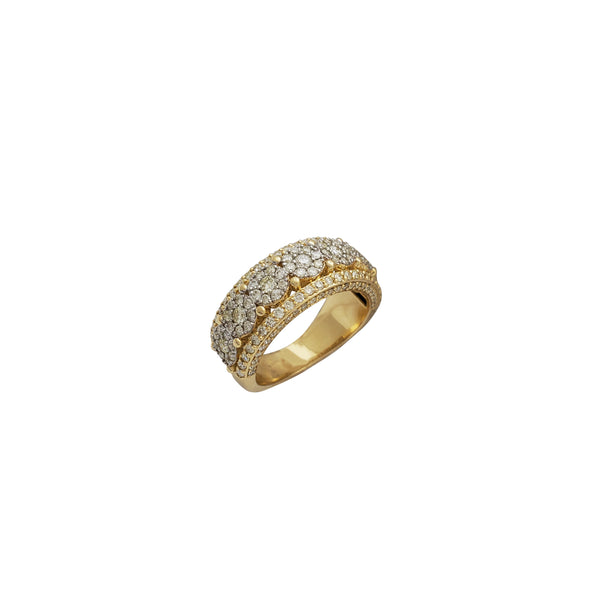 Diamond Cluster Wedding Band (14K)