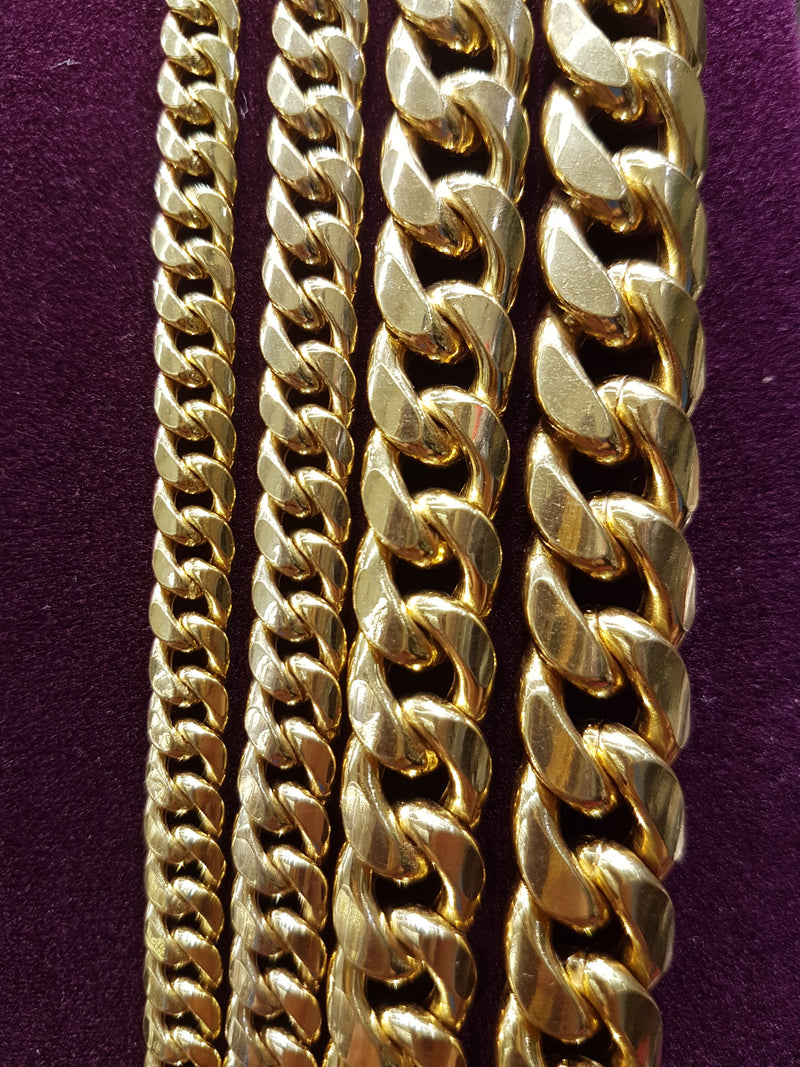 Men's 6.0mm Cable Link Chain Necklace in 10K Gold - 22