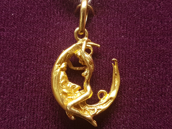 Moon Rider Pendant 14K - Lucky Diamond 恆福珠寶金行 New York City 169 Canal Street 10013 Jewelry store Playboi Charlie Chinatown @luckydiamondny 2124311180