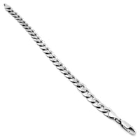 Crusted Cuban White Gold Bracelet (14K)