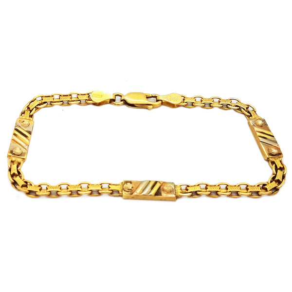 Boxed Link Bracelet (14K)