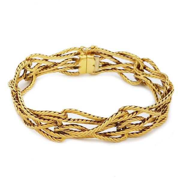 Byzantine Weave Bracelet (18K)