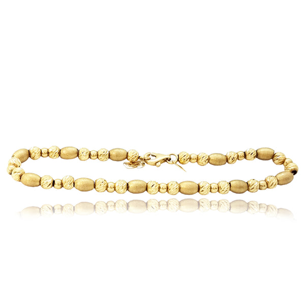 Gold Beads Bracelet (14K)