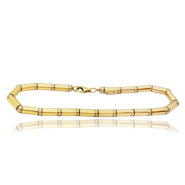 Beads & Bars Bracelet (14K) - Popular Jewelry