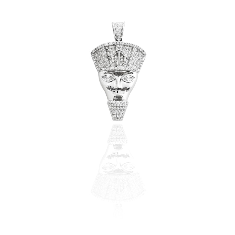 Iced-Out Egyptian High Priest Pendant (Silver)