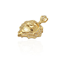 Roaring Lion Visage Pendant (14K)