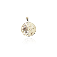 Rose Love Round CZ Pendant (14K) Popular Jewelry New York