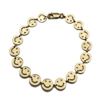 Smiley Face Emoji Bracelet (14K)