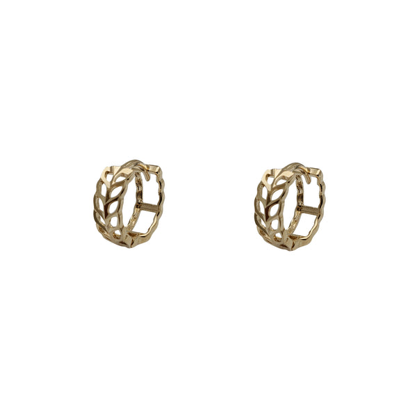 Aretes huggies Sini de oro 14 k