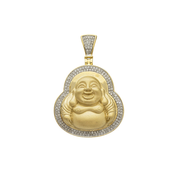 Diamond Satin-Finish Buddha Pendant (14K) Popular Jewelry New York