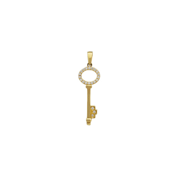 Zirconia Key Pendant (14K)