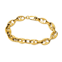 Solid Puffy Mariner Link Bracelet (14K)