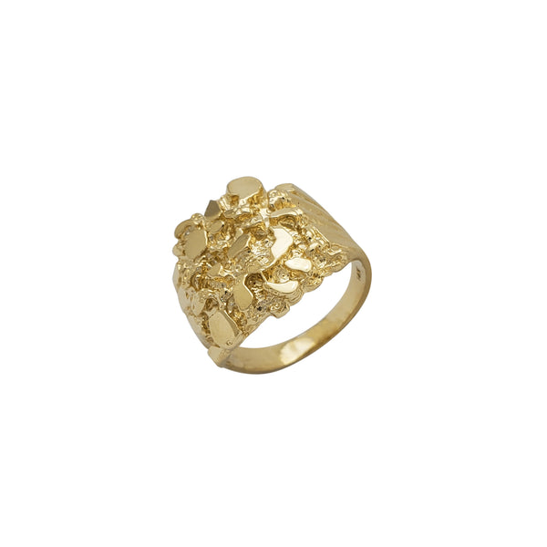 Borderless Textured Nugget Men's Ring (14K)