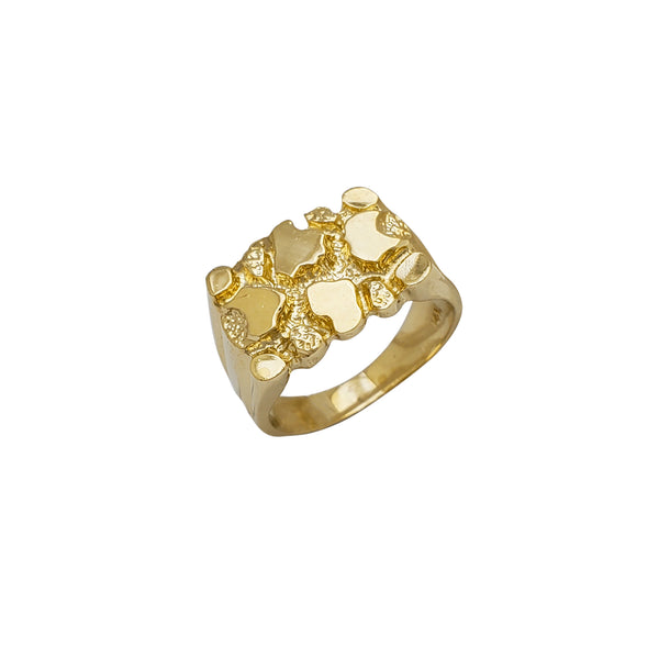 Borderless Textured Nugget Ring (14K)