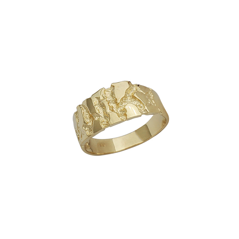 Borderless Nugget Signet Ring (14K)