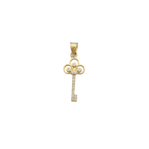 Zirconia Key Pendant (14K)