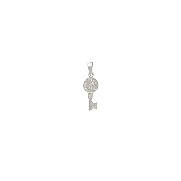 Reversable Saint Benedict Key Pendant (Silver)