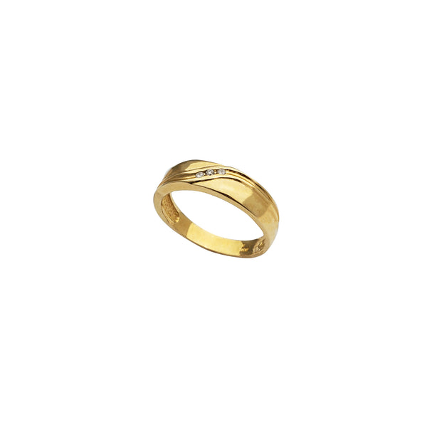 Yellow Gold Diamond Accent Ring (14K)