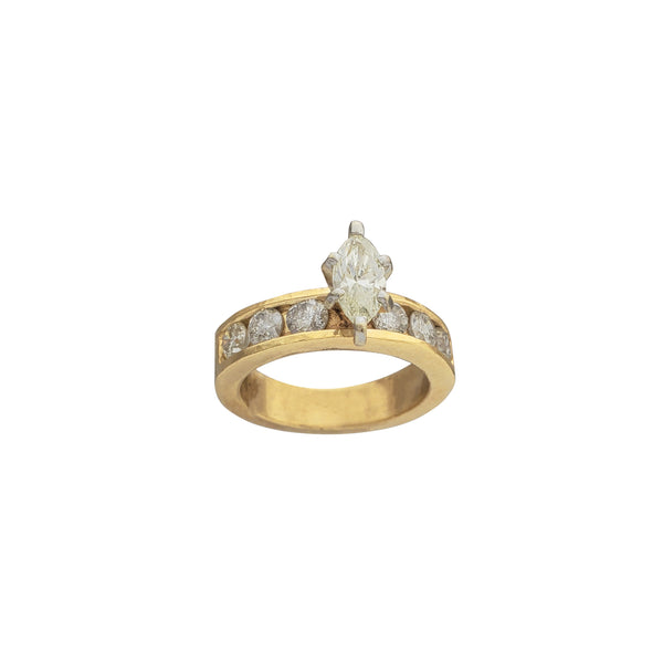 Diamond Marquise Engagement Ring (14K)