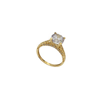 Zirconia Vintage Engagement Ring (14K)