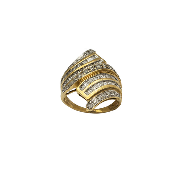 Diamond Bypass Ring (14K)