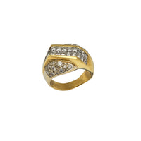 Diamond Two-Tone Icy Engagement Ring (18K)