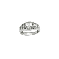 Diamond Princess Cut Band Ring (14K)