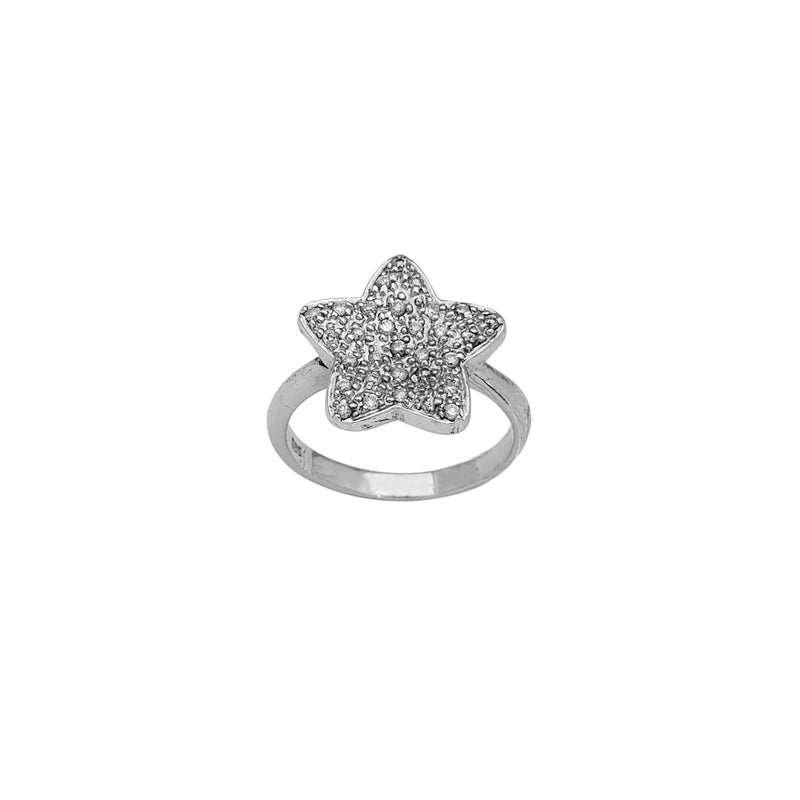 Diamond Pave Star Ring (14K)