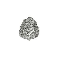 Diamond Marquise-shape Round & Baguettes Ring (10K)