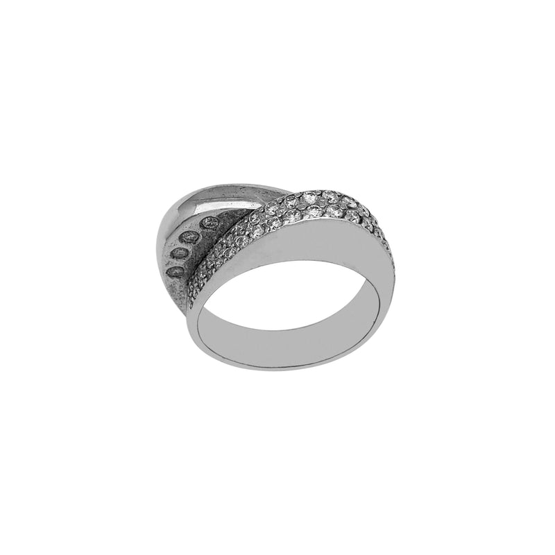 Diamond-Glossy Band Ring (10K)