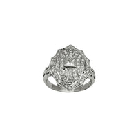 Diamond Bezel Princess-cut Cocktail Ring (14K)