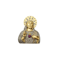 Diamond Sacred Heart Jesus Ring (14K)